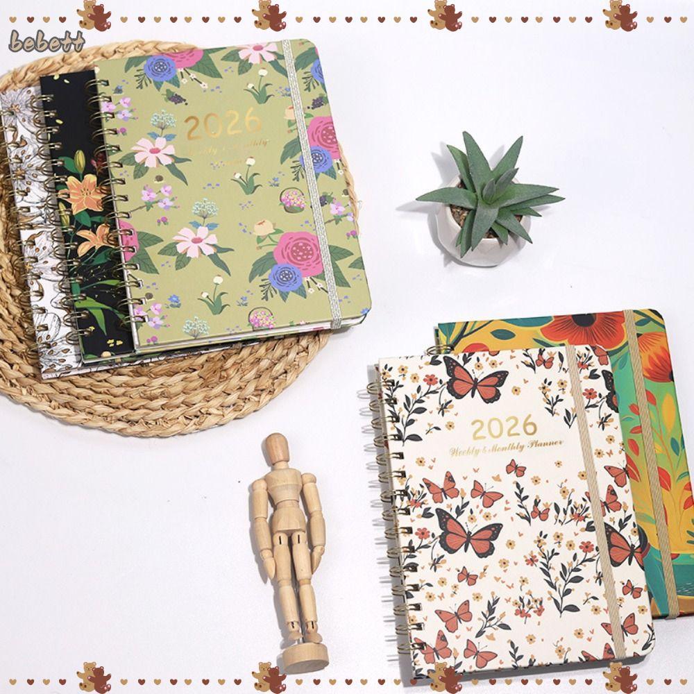 Lịch BEBETTERM 2026, Chương trình nghị sự hàng tuần và hàng tháng 2026 Planner, Tab hàng tháng A5 Ja