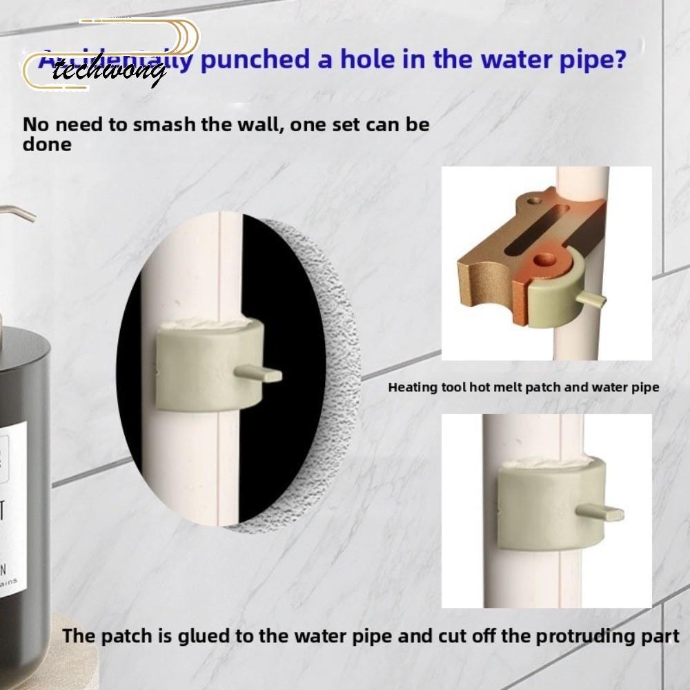 Keo dán keo cắm rò rỉ TECHWONG, Máy hàn nhựa PPR Sửa chữa rò rỉ Công cụ nóng chảy, Quà tặng Sửa chữa