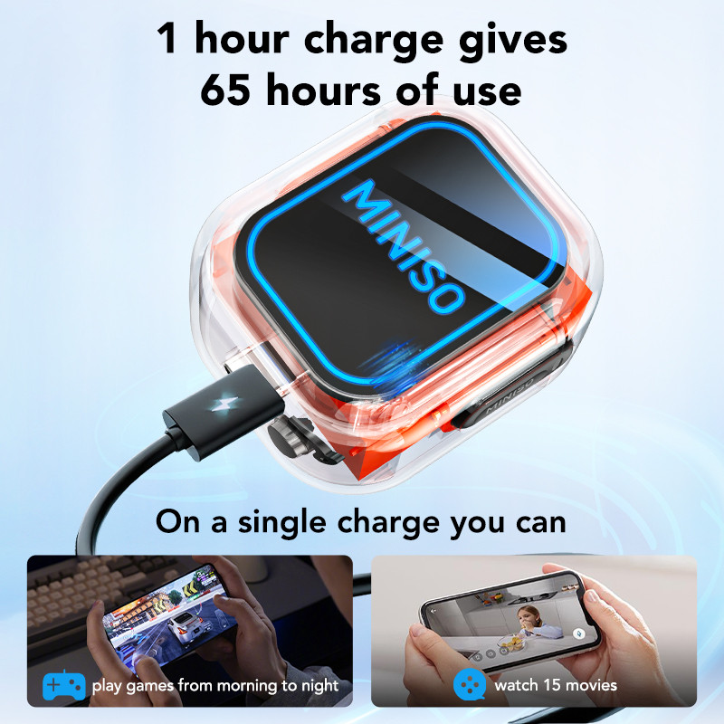 Bảo hành 1 năm Tai nghe dịch thuật ngôn ngữ MINISO MS109 Tai nghe Bluetooth không dây AI Hỗ trợ tai nghe thể thao 135 ngôn ngữ Dịch ngôn ngữ thời gian thực IPX5 Giảm tiếng ồn chống nước | BigBuy360 - bigbuy360.vn