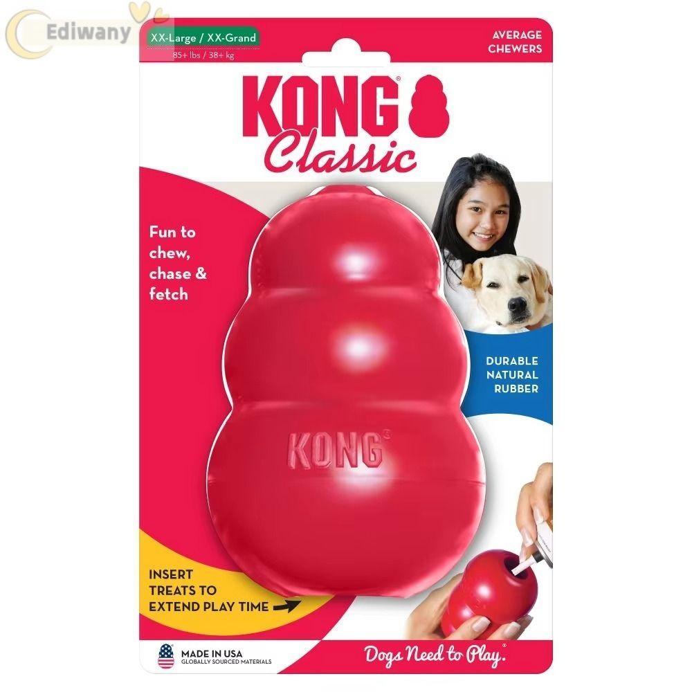 Đồ chơi cho chó EDIWANY Kong, Đồ chơi chó con cổ điển Erratic Bounce Kong, Nhiều kích cỡ Đồ chơi nha