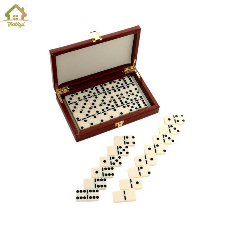 Bộ Dominos kèm hộp Quà tặng Giáng sinh 28 Gạch Dominoes Giảng dạy Melamine