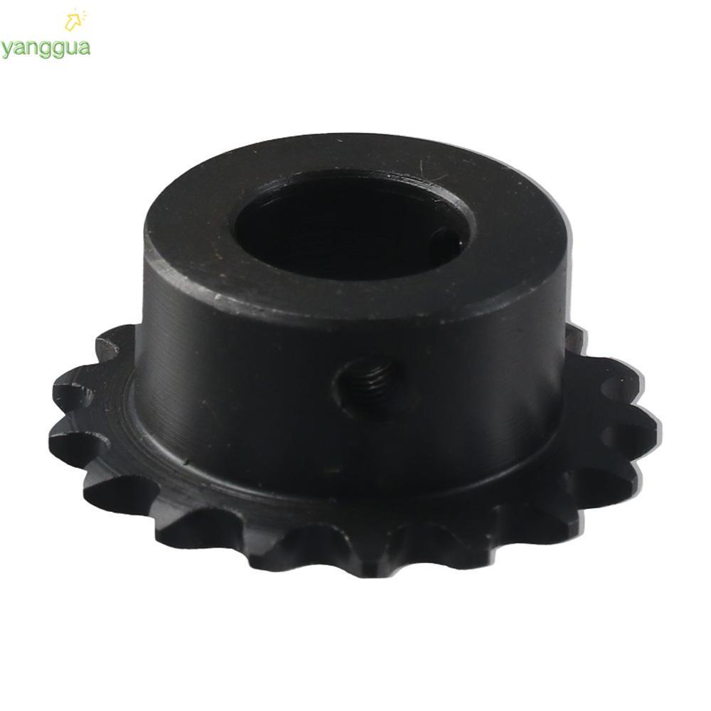 Bánh xích lăn YANGGUA, Dây đơn 1 / 4 "Pitch 25 Chain 17 Răng bánh răng, Thực tế C45 Thép Carbon Oxit