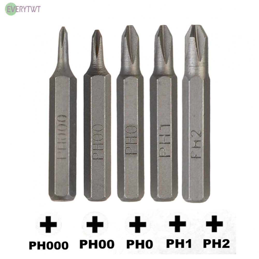 Bộ tuốc nơ vít thép chắc chắn PH0000 PH000 PH00 PH0 PH1 PH2 4mm Chuôi lục giác