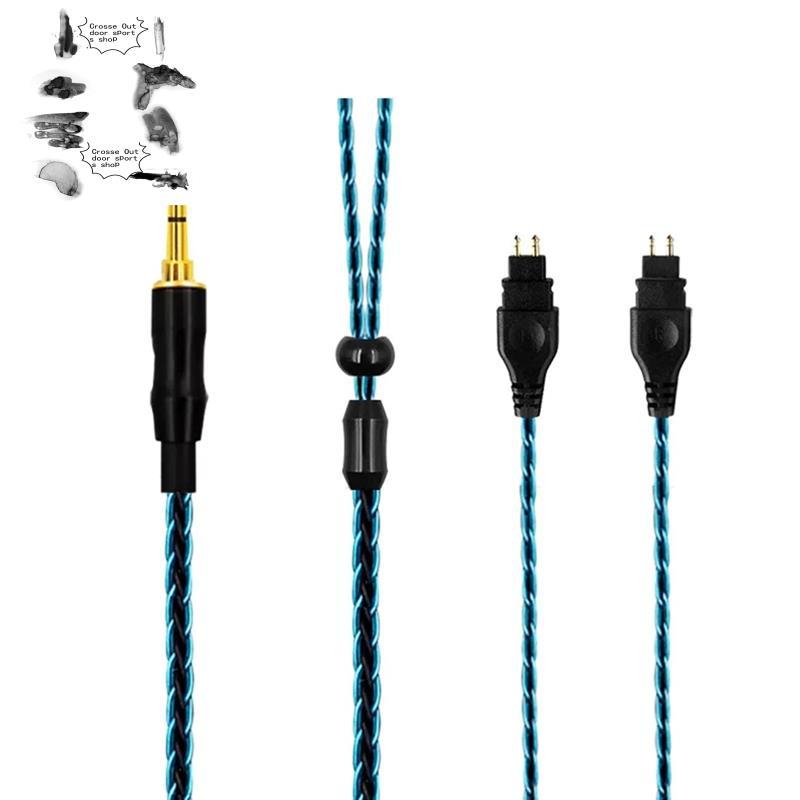 Cáp nâng cấp tai nghe cân bằng 8 dây Đồng pha lê đơn mạ bạc cho âm thanh nổi HD600 HD650 HD660S2 HD6