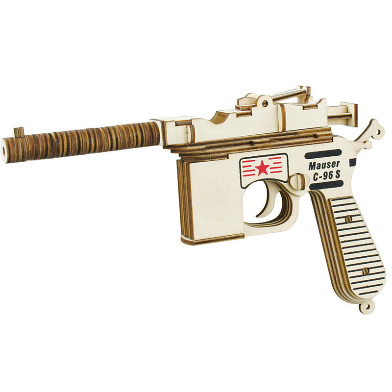 Mô Phỏng Bằng Gỗ Barge Súng Xếp Hình Tự Làm Mô Hình Trẻ Em Bằng Gỗ 3d Handmade Ba Chiều Hộp Xếp Hình