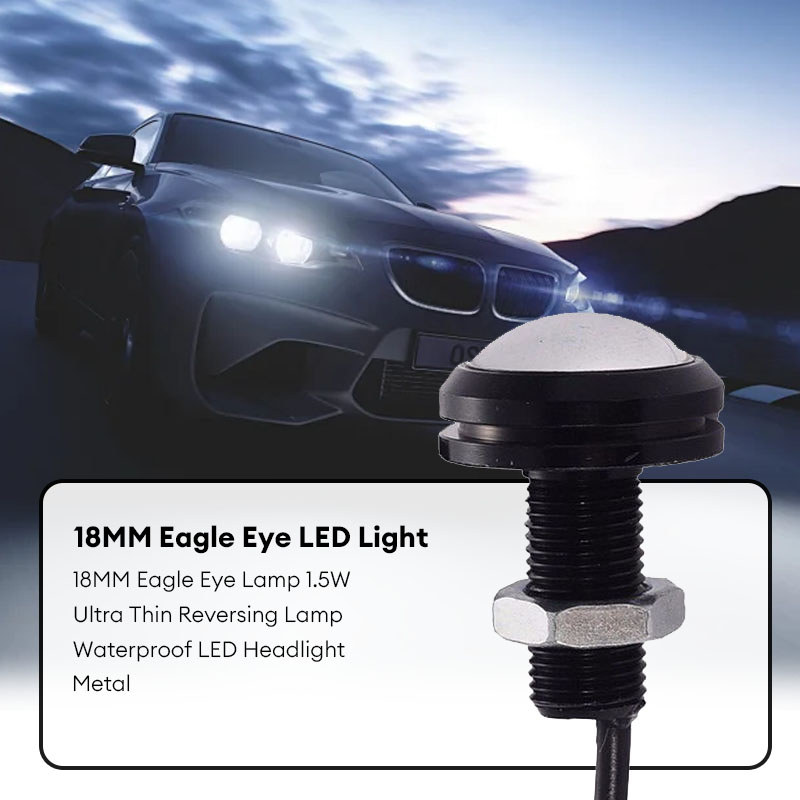 18MM Eagle Eye Lamp 1.5W Ultra Thin Waterproof Headlight LED Reversing Lamp