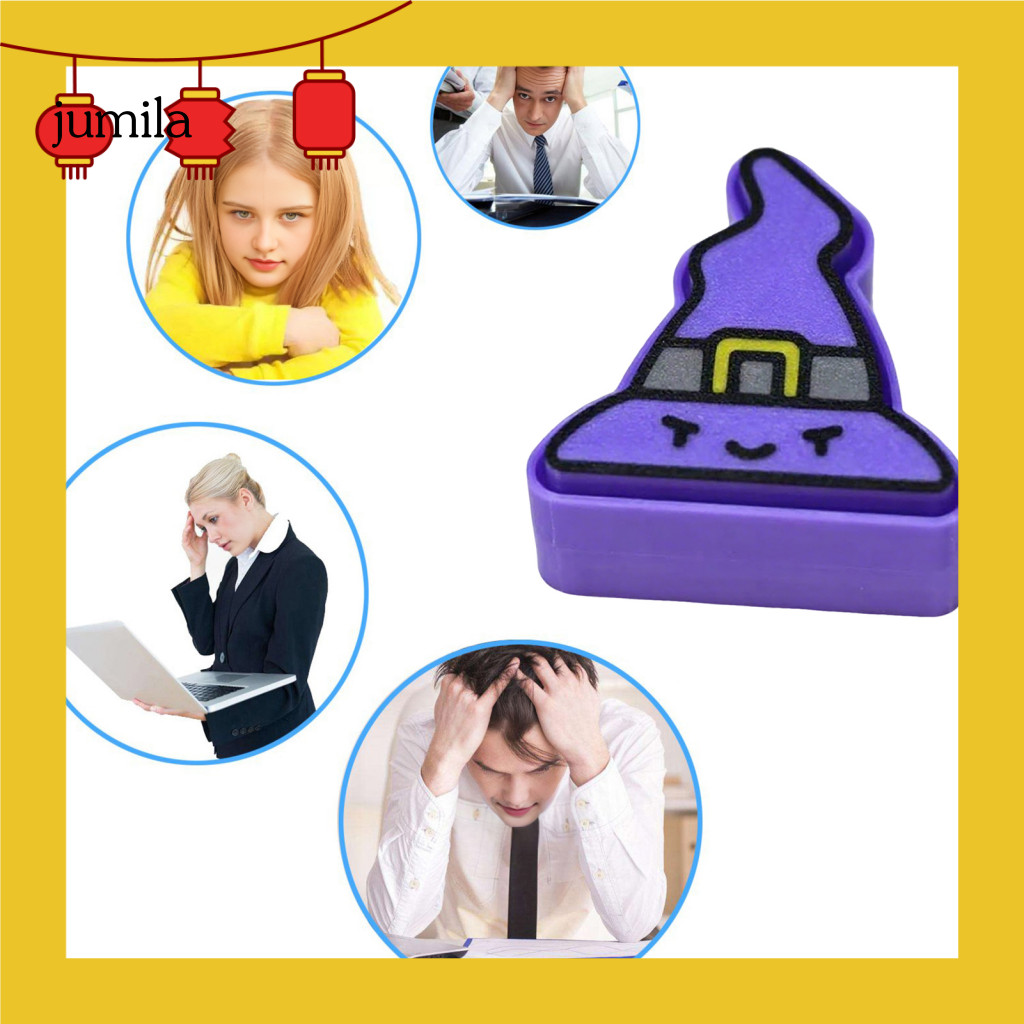 [JU] Halloween Clicker Toy Fidgeting Keyboard Clicker Halloween Witch Hat Skull Fidget Clicker Toy –