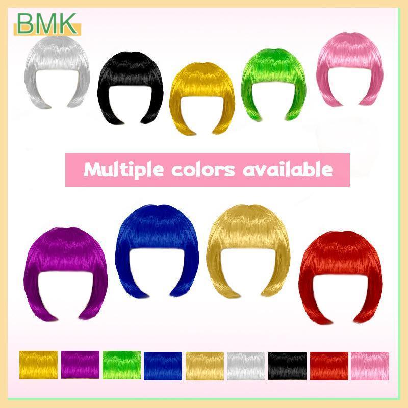 Tóc giả Ootori Emu cho Project Sekai, màu hồng ngắn thẳng - phù hợp cosplay và dự tiệc