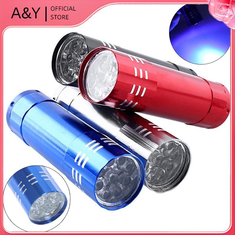 A & Y Nail Droger 9 Led Verlichting Zaklamp Uv Lamp Draagbare Nail Gel Lamp.