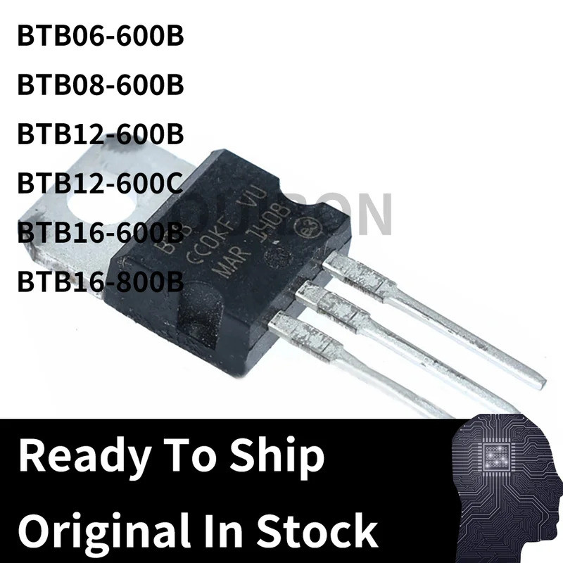5 Chiếc BTB06-600B BTB08-600B BTB12-600B / 600C BTB16-600B BTB16-800B TO220 Hiệu Ứng Trường Transist