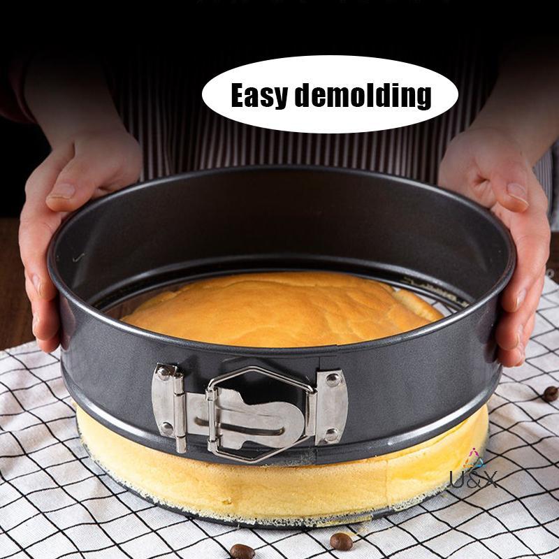U & X 6 Inch Springform Cake Pan Tròn Springform Baking Pan Loable Mousse Baking Tool để sử dụng tại