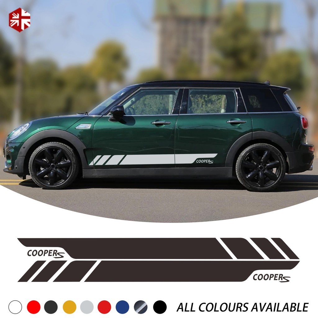 2 Chiếc Xe Tạo Kiểu Cooper S Đồ Họa Vinyl Decal Đua Cửa Bên Sọc Miếng Dán Cho MINI Cooper S Clubman 