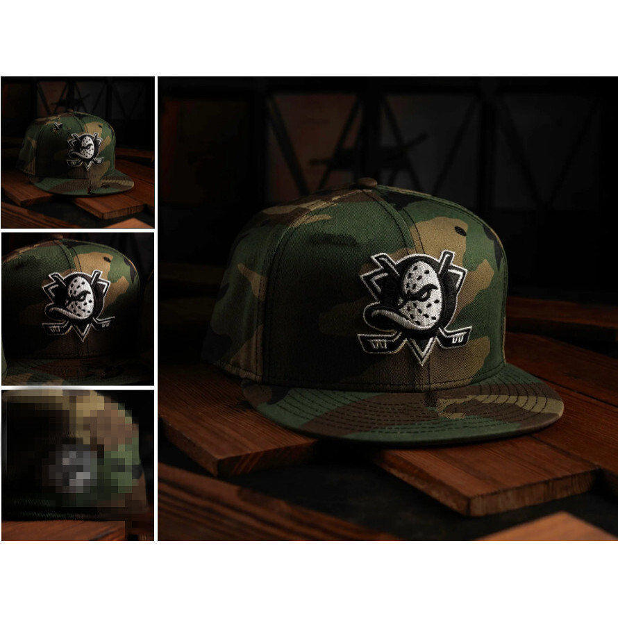 MỚI ERA 59FIFTY NHL ANAHEIM DUCKS CAMO / XÁM UV FITTED CAP CAGV OHNF