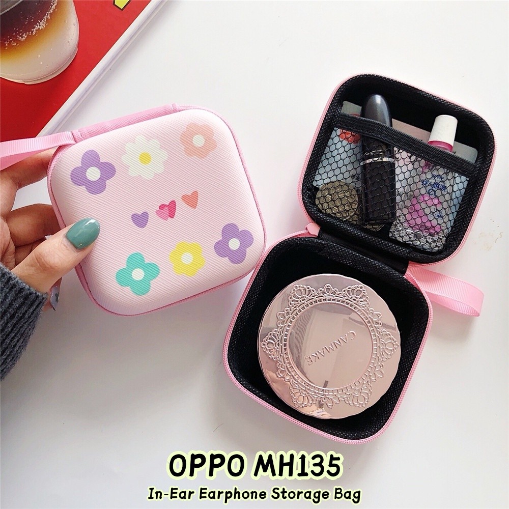 [Ngôi sao tương lai] Dành cho tai nghe nhét tai OPPO MH135 Túi lưu trữ cáp USB hoạt hình vui nhộn