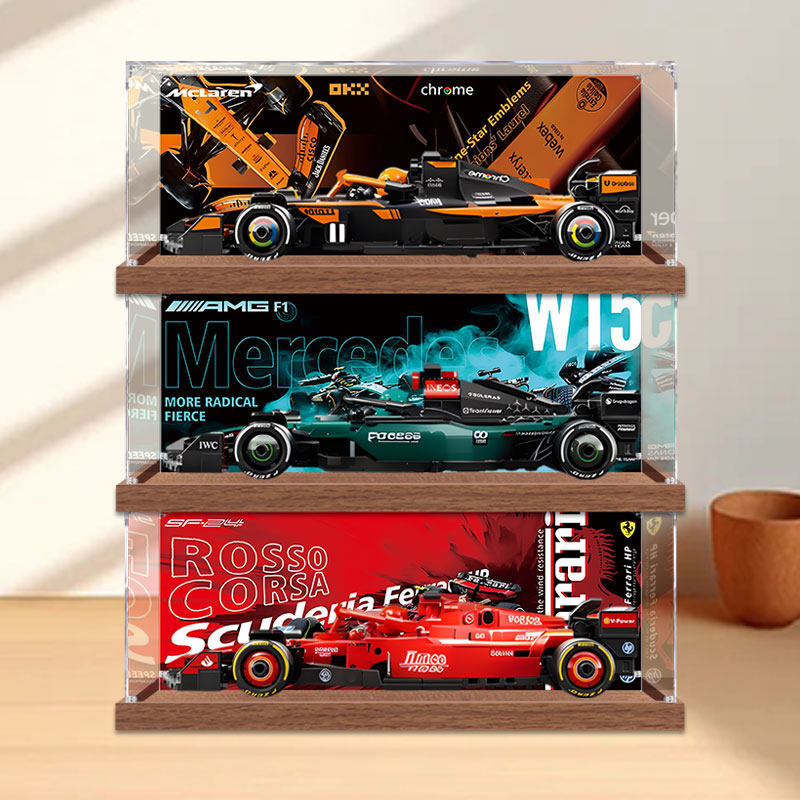 [Hộp trưng bày trong suốt] Hộp trưng bày Acrylic tốc độ Racing Series F1 Thích hợp cho Lego 77242 77