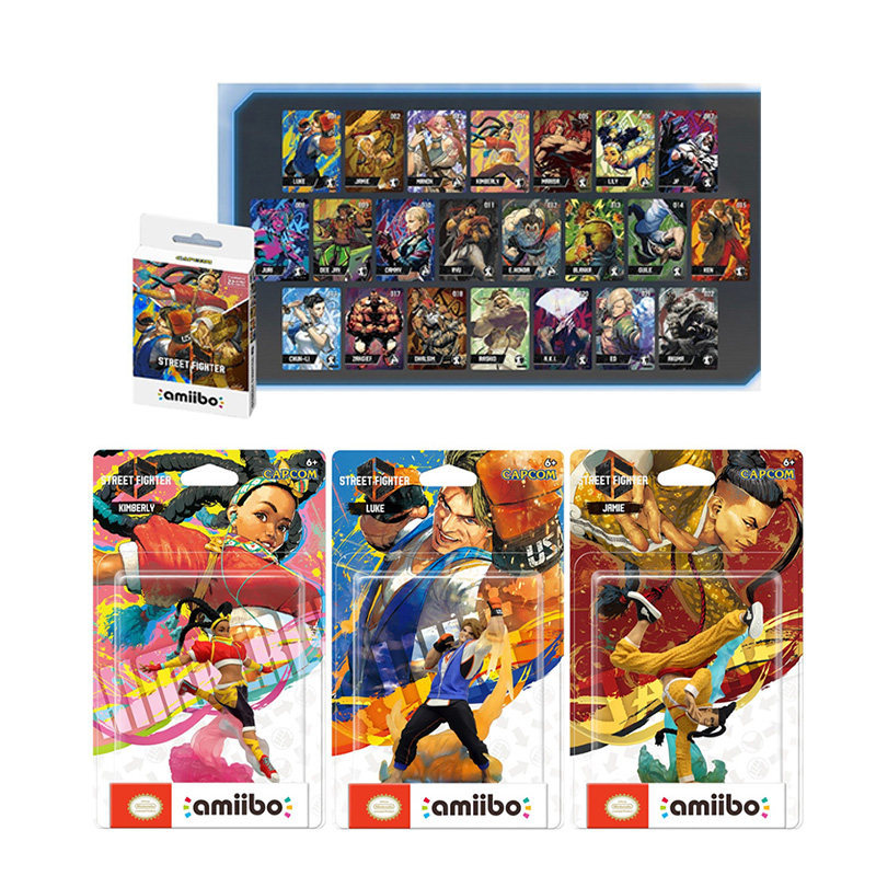 Nintendo Street Fighter amiibo Hình NS2 Street Fighter 6 Luke Kimberly Jamie Kombat Whirlwind Thẻ 22