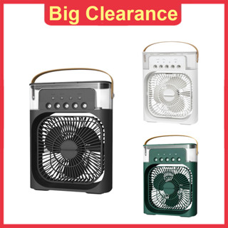 Quạt Phun Sương Mini Làm Mát 600Ml Có Chế Độ Hẹn Giờ Thông Minh Tích Hợp Đèn Led Tiện Lợi Dễ Dàng Sử Dụng