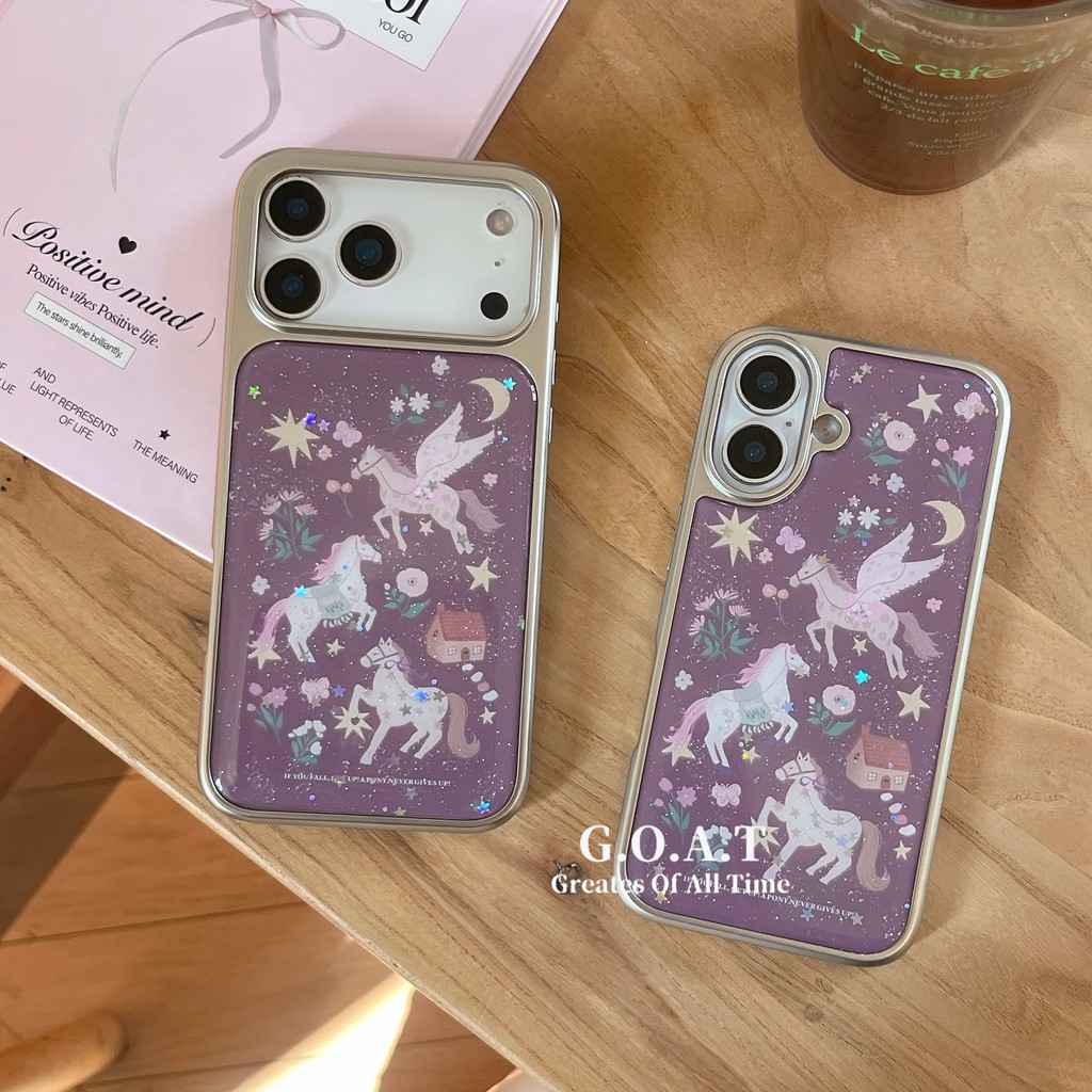 Vỏ G.O.A.T Dreamy Pegasus Tương thích cho iPhone 17 pro max iPhone 17 16 15 14 pro max Vỏ bảo vệ mặt