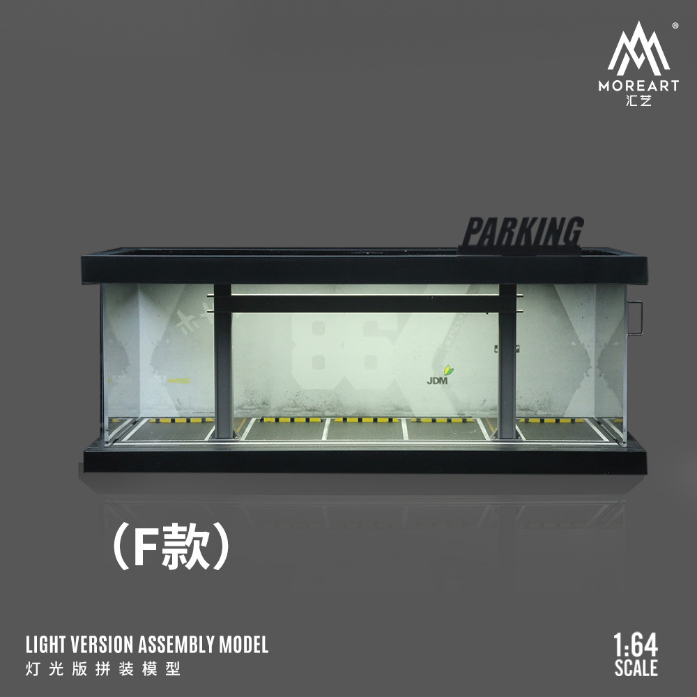 [ORDER] Mô hình diorama MOREART 1:64 F-style Theme Parking Lot Lighted Model Set MO960118