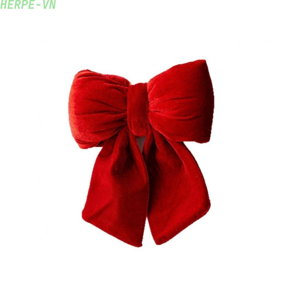 [HERPEVN]Christmas Bow Ornament Elegant Bow Shape Hanging On Trees Festive Home Decor[Ready stock]