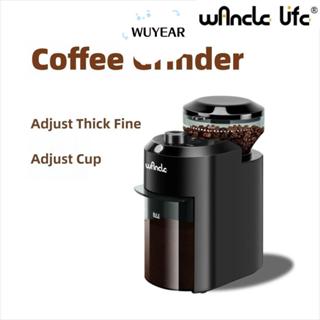 Máy Xay Cà Phê WUYEAR, Máy Xay Cà Phê Điện Tự Động Burr Mill, Màu Đen Dễ Dàng Vệ Sinh Đa Năng 28 Bánh Răng Có Thể Điều Chỉnh Máy Cà Phê Espresso Pháp Báo Chí Nhỏ Giọt Cà Phê