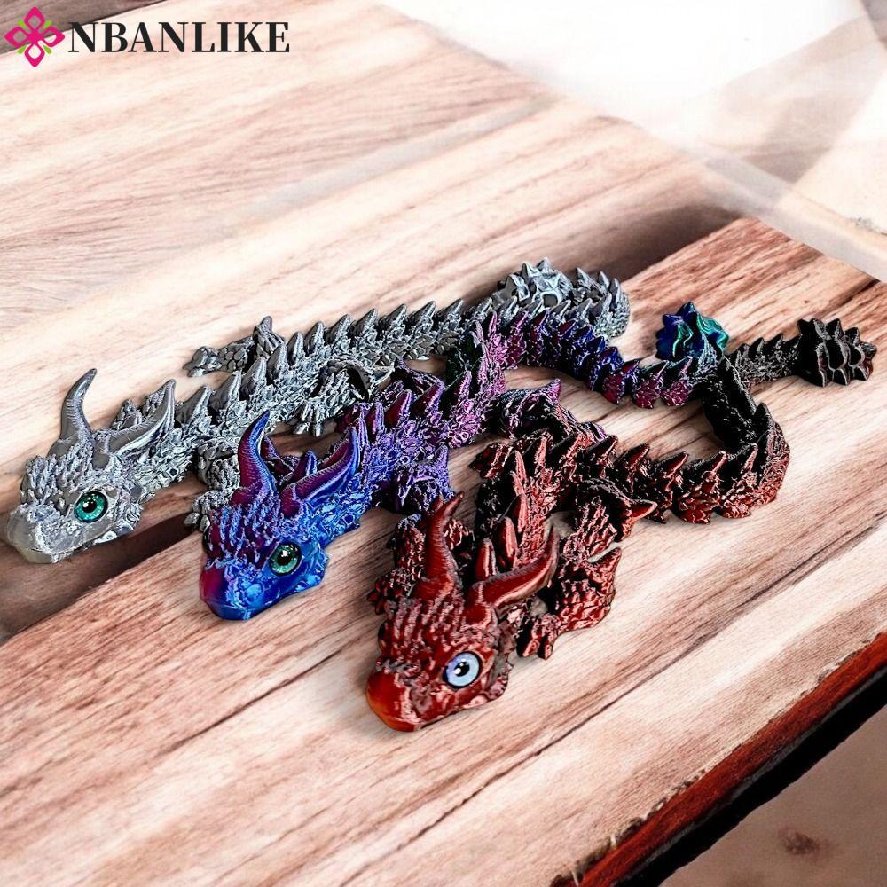 NBANLIKE 3D in Diceratops Rồng, Rồng in 3D Rồng Trung Quốc, Khuôn Mẫu Tất Cả Trong Một Linh Hoạt 3D 