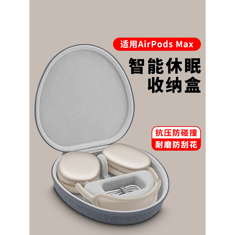 OLYSON Thích hợp cho Túi lưu trữ Airpod max Tai nghe Apple thế hệ thứ 2 Hộp tai nghe Bluetooth Hộp b