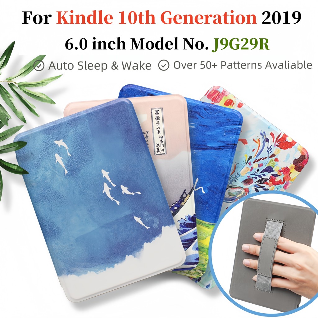 Dành Cho Kindle 10th Generation 6 '' Ốp Bảo Vệ Sách Điện Tử Kindle 658 2019 J9G29R Giữ Tay Flip Case