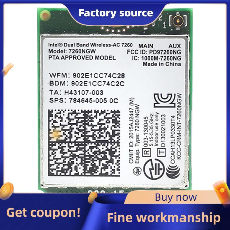 11Pack 7260NGW 1200M Thẻ mạng Gigabit băng tần kép màu xanh lá cây