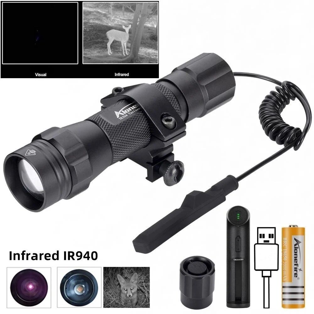 Đèn LED hồng ngoại Alonefire TK504 - Tầm Nhìn Ban Đêm với Khả Năng Zoom và Multi-Wavelength(IR850nm/