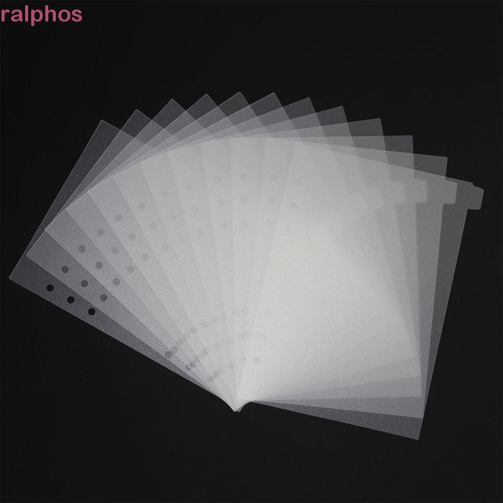 JYROS Binder Index Dividers Văn phòng phẩm Nhãn dán sổ tay trong suốt cho A5 / A6 Notebook Binding S
