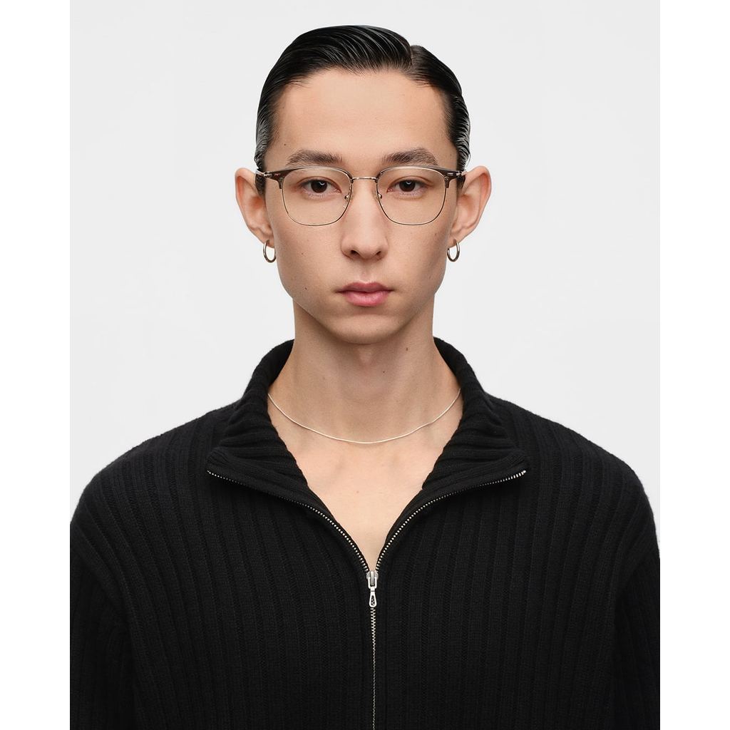MUJOSH - Gọng kính unisex vuông bản mảnh MJ11FN1040-BRC4