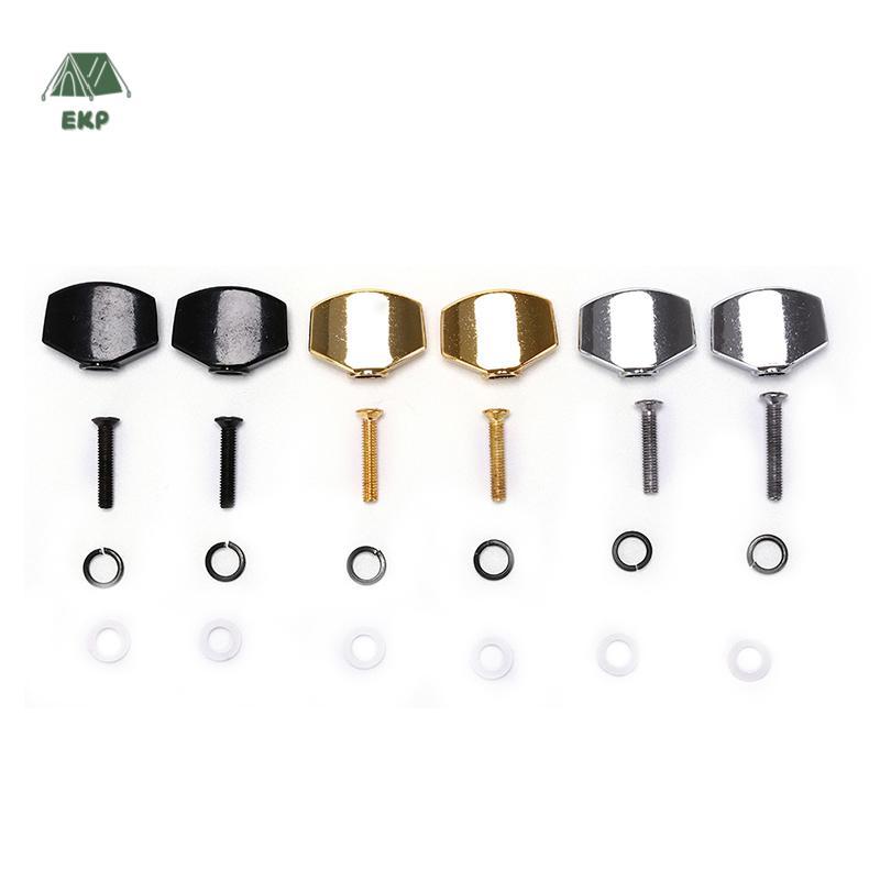 [EKP] 2 chiếc đầu máy điều chỉnh đàn guitar núm nút kim loại máy chỉnh núm Tốt
