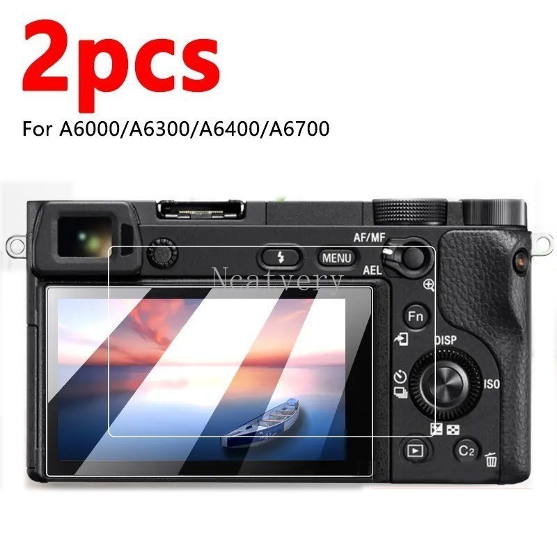 2 Chiếc 9H Độ Cứng Kính Cường Lực Bảo Vệ Màn Hình Cho Sony A6700 A6400 A6500 A5000 A5100 A3000 A6000