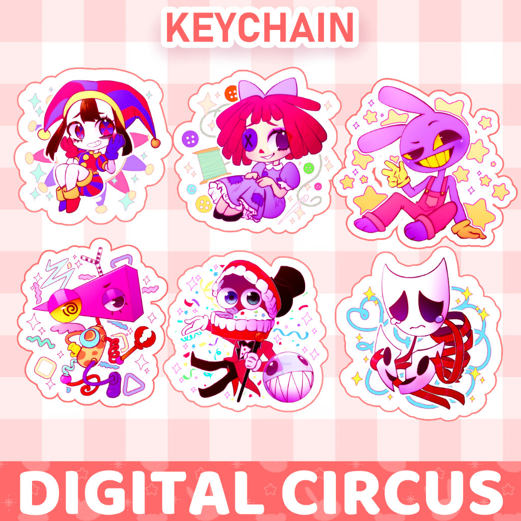 Ganci / Gantungan Kunci Akrilik DIGITAL CIRCUS 2