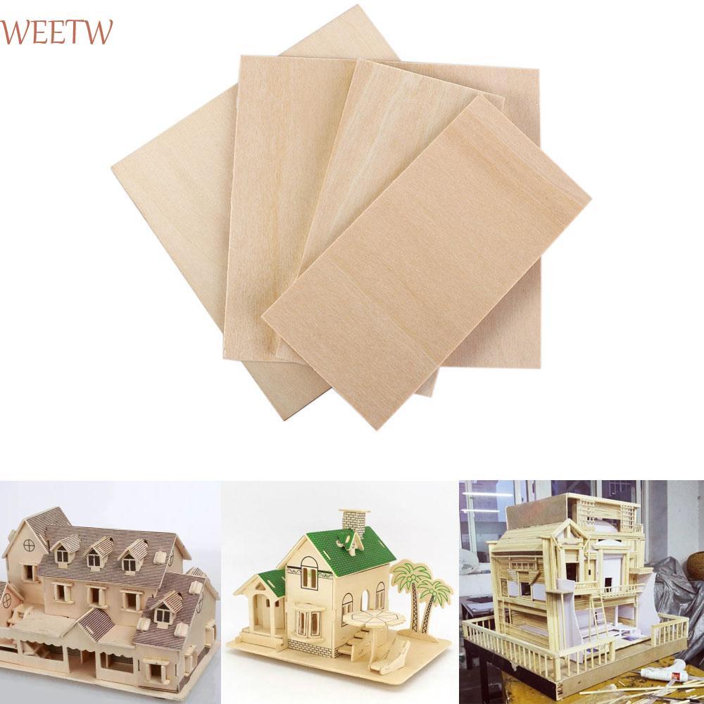 WEETW Gỗ Basswood Gỗ Tự Làm Nhà Gỗ Ván Gỗ Máy Bay Tàu Đồ Chơi Vật Liệu Mô Hình Trẻ Em Làm Mô Hình Tấ