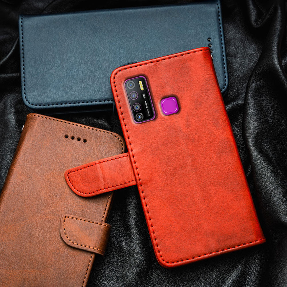 Ốp Điện Thoại Da Cao Cấp Cho Infinix Hot 9 Pro Tecno Camon 15 Air 16s Spark 5 Pro Note 7 Lite X655C 