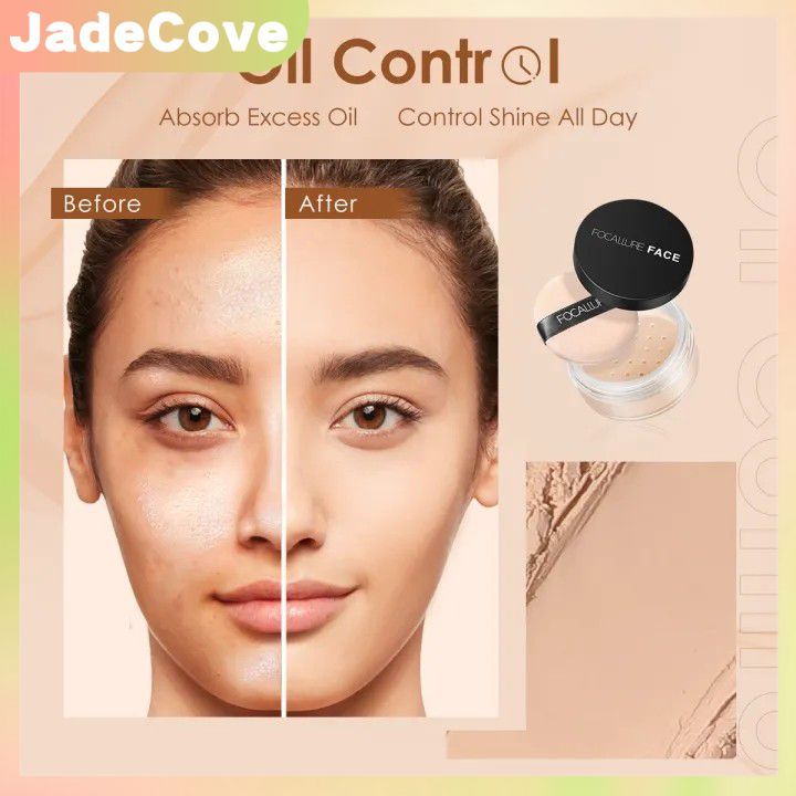 [COD] Phấn phủ lì 3 tông màu Focallure, phấn phủ chuyên nghiệp che khuyết điểm lỗ chân lông, kiểm so