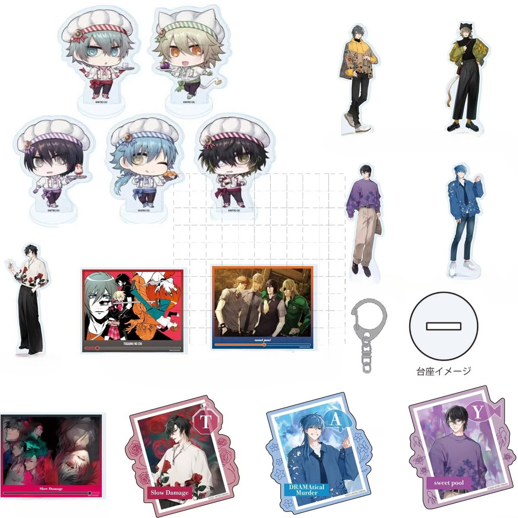 Trò Chơi DRAMAtical Giết Người Acrylic Đứng Búp Bê Anime Aoba Akira Shiki Towa Móc Khóa Cosplay Đồ C