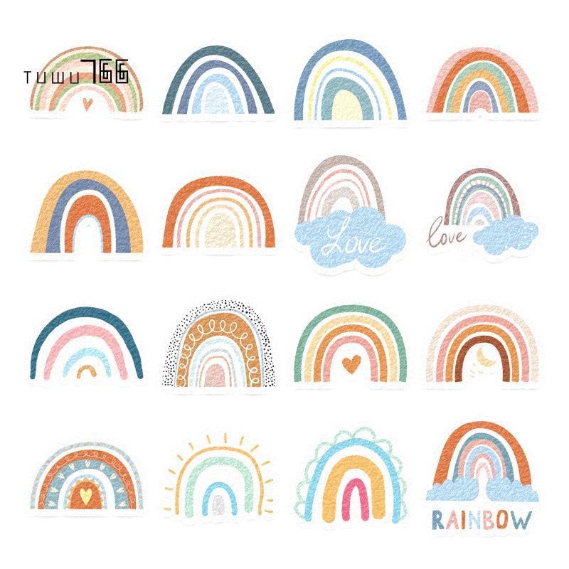 16 Miếng Dán Bình Tĩnh Phong Cách Cầu Vồng Cho Lo Âu Cảm Giác, Căng Thẳng Lo Âu Giảm Các Vật Dụng