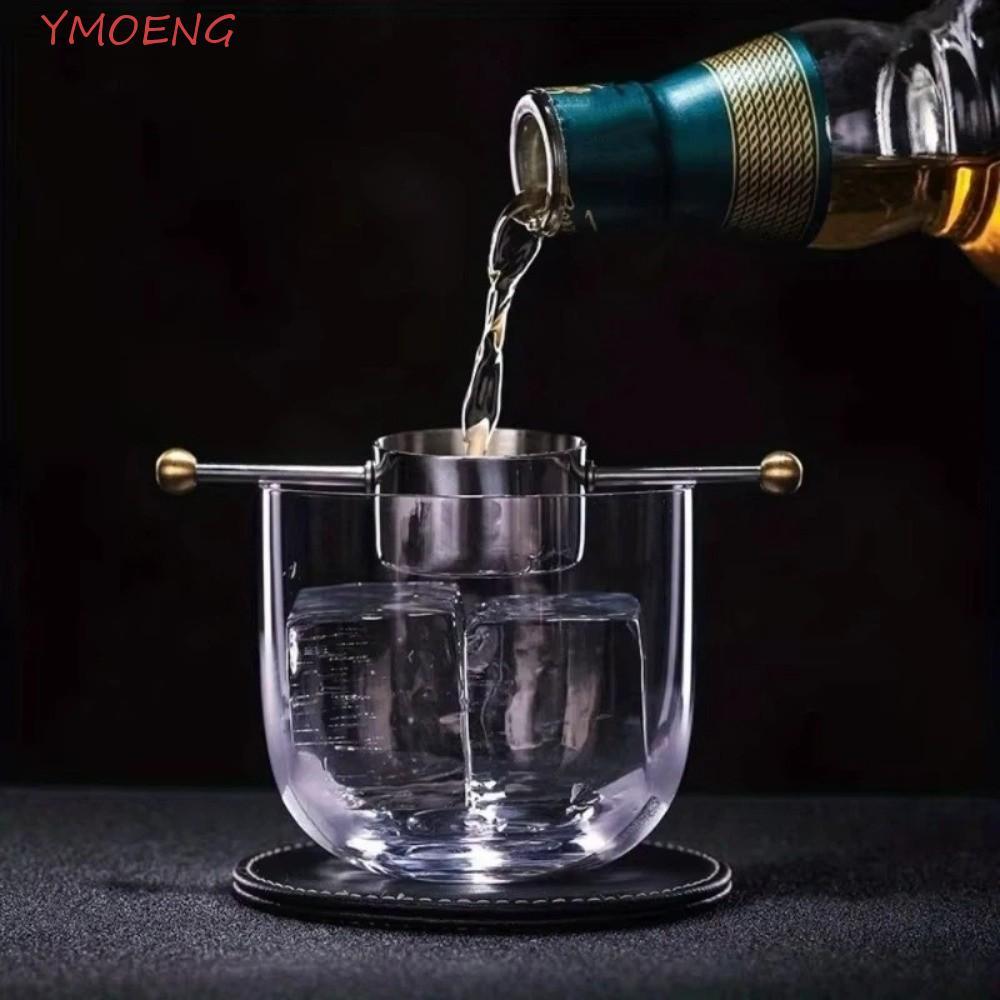YMOENG Cocktail Jigger, Cốc đo thanh dài 30ml, Thiết kế hạt đôi chuyên nghiệp Thép không gỉ Dụng cụ 