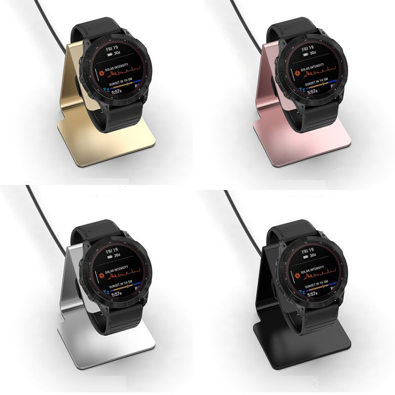 Giá đỡ đồng hồ thông minh di động Giá đỡ hợp kim nhôm Thảm chống trượt Giá đỡ sạc cho Garmin Fenix 8