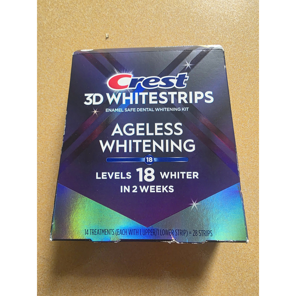 Crest 3D Whitestrips – Ageless Whitening (Hộp 14 treatments / 28 miếng)