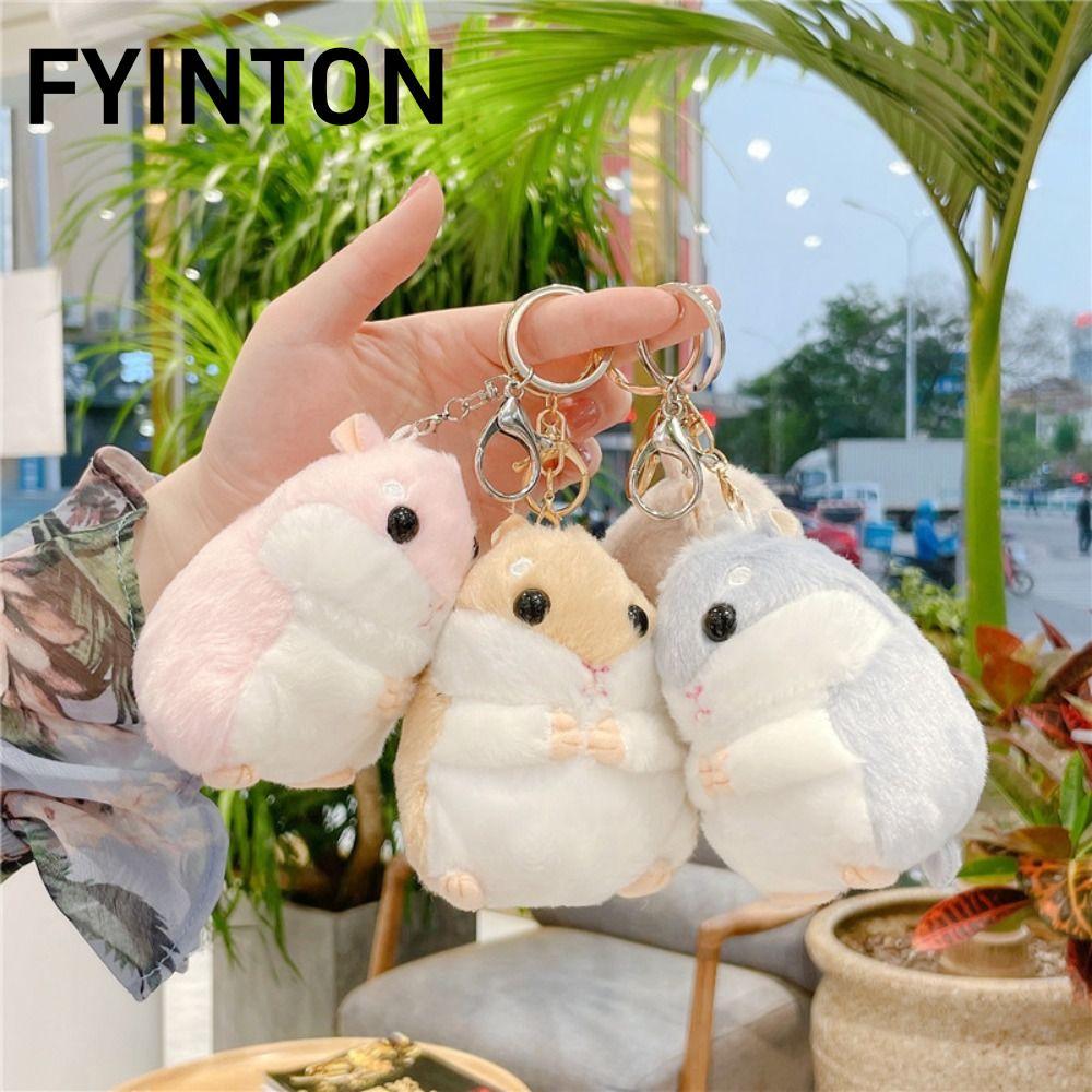FYINTON Sang Trọng Móc Khóa, Búp Bê Sang Trọng Dễ Thương Hamster Búp Bê Móc Khóa, Đồ Chơi Hoạt Hình 