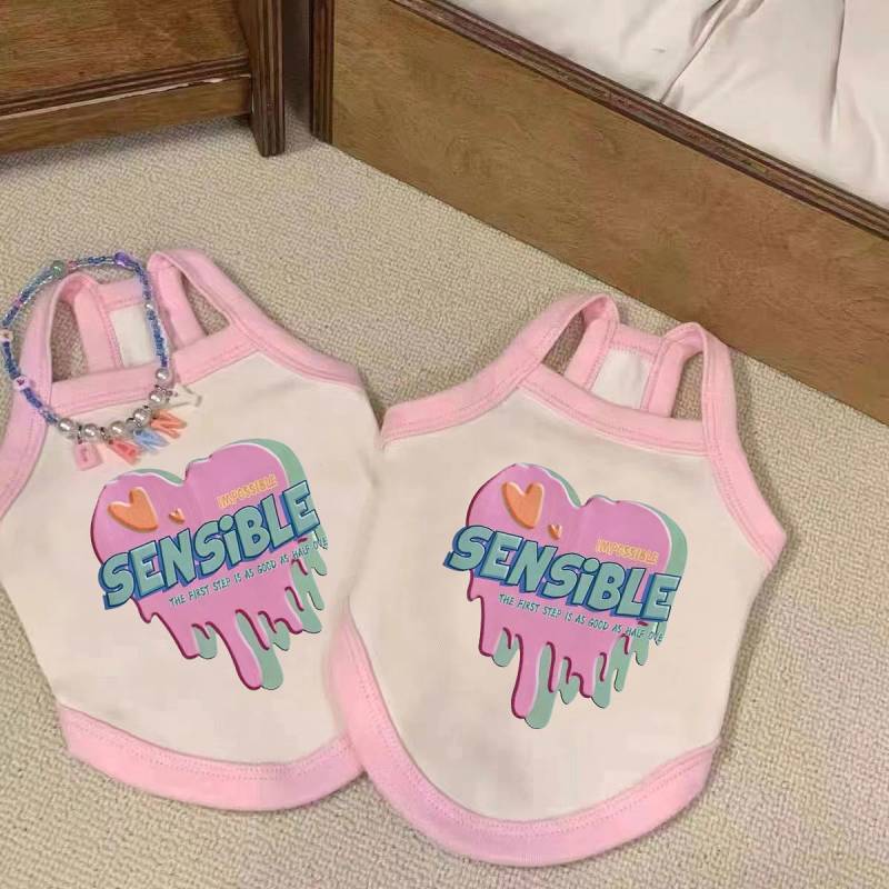 【Ready Stock】 Dog Vest Spring and Summer Sun Protection Cool Pet Clothes Comfortable Breathable Tedd