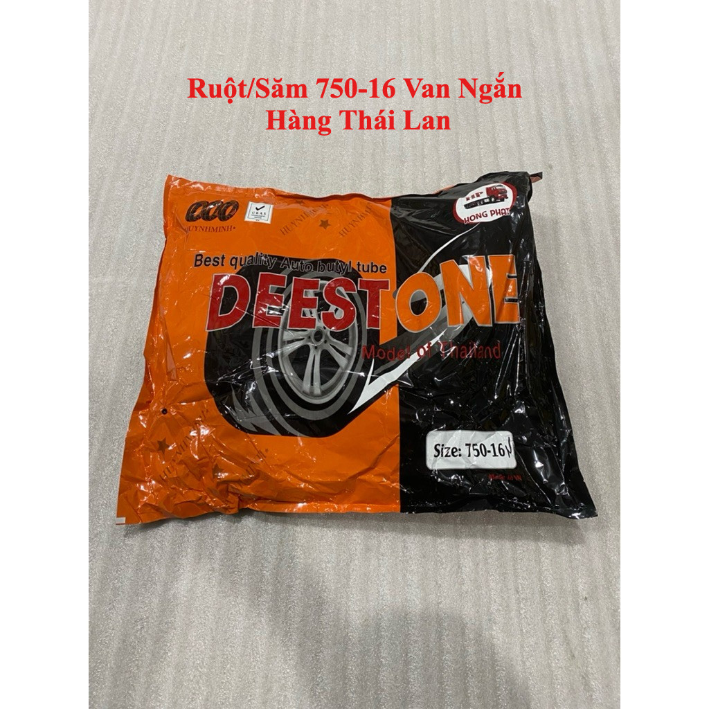 Ruột(Săm) 750-16 Van Ngắn Hàng Thái Lan Dày Dặn | Săm Lốp Xe Tải 700-16 750-16 Cao Su Bền