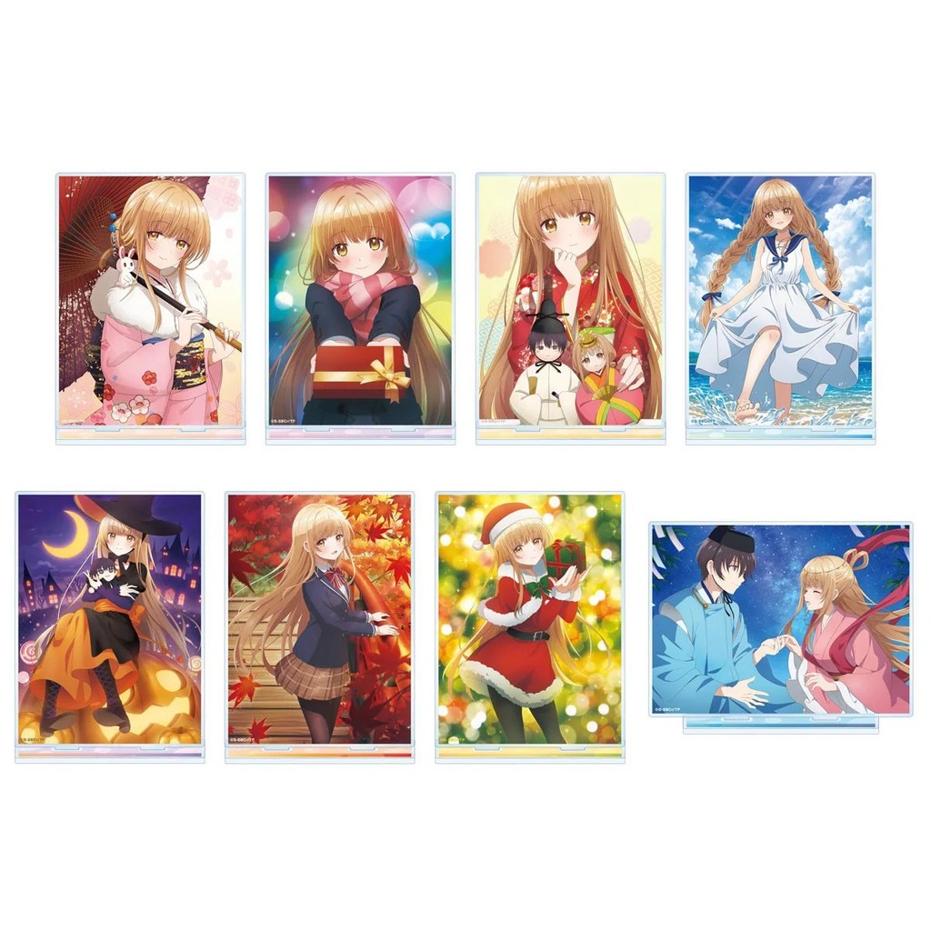 Standee anime Thiên Sứ Nhà Bên Mahiru Shiina mô hình mica cỡ lớn trang trí bàn học decor quà tặng Ot