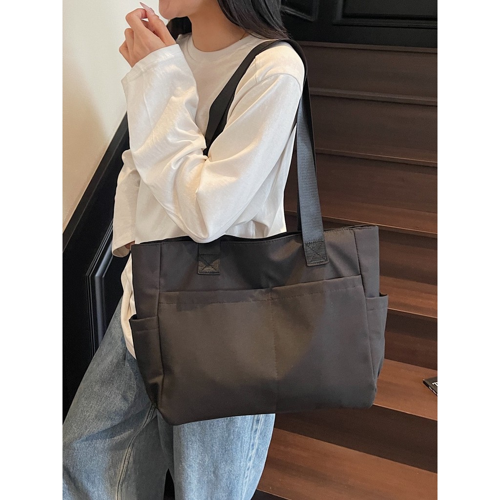 Chính hãng Nhật Bản Đơn Giản Đi Lại Túi Đeo Vai Nữ Văn Học Thường Ngày Túi Xách Dung Tích Lớn Nhẹ Phù Hợp Với Túi Nữ