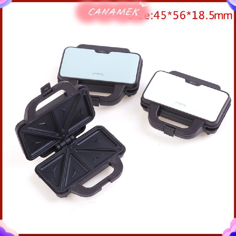 CANAMEK 1: 12 Nhà Búp Bê Mini Pancake Maker Waffle Sandwich Maker Nhà Bếp Điện Mẫu CSF