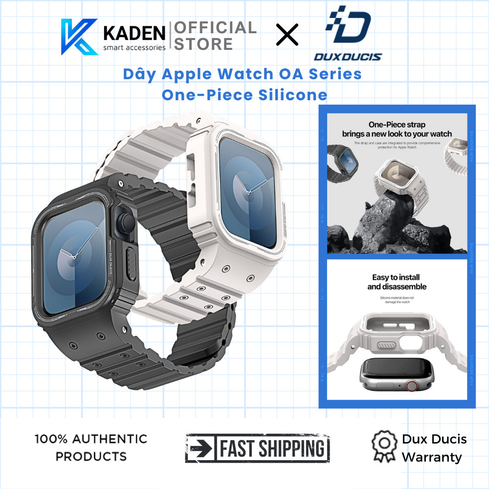 Dây Đeo Dux Ducis OA Series One-Piece Silicone Magnectic Dành Cho Apple Watch Ultra 2/1, Apple Watch